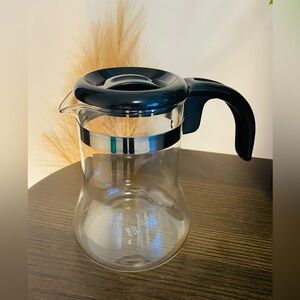 Pyrex Glass Coffee Carafe with Black Lid